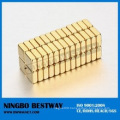 N35 Gold Coated Magnet Block